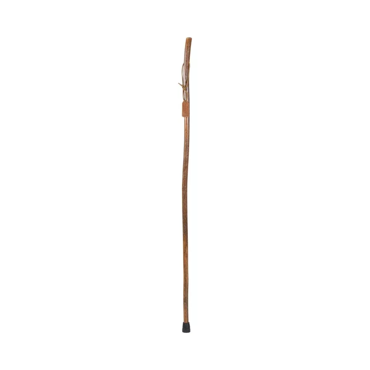 Brazos Hickory Hiking Staff, 55-Inch Height, Brown