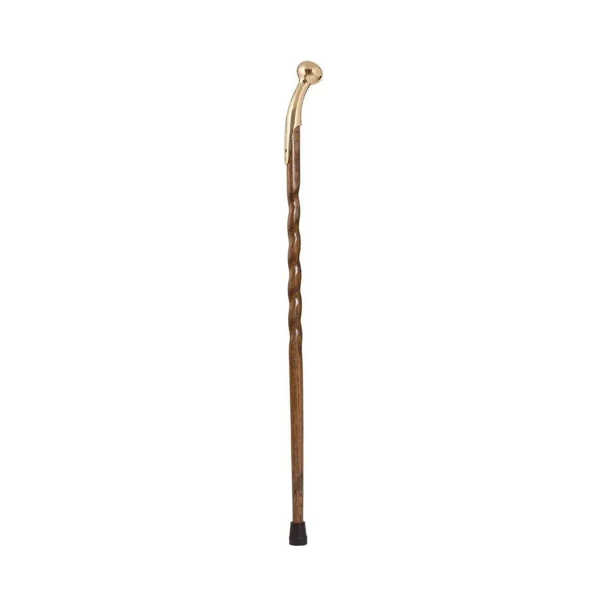 Brazos Oak Hiking Staff, 37-Inch Height, Brown