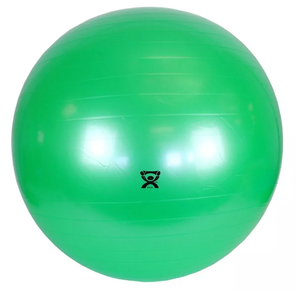CanDo Inflatable Exercise Ball, Green, 26 Inches