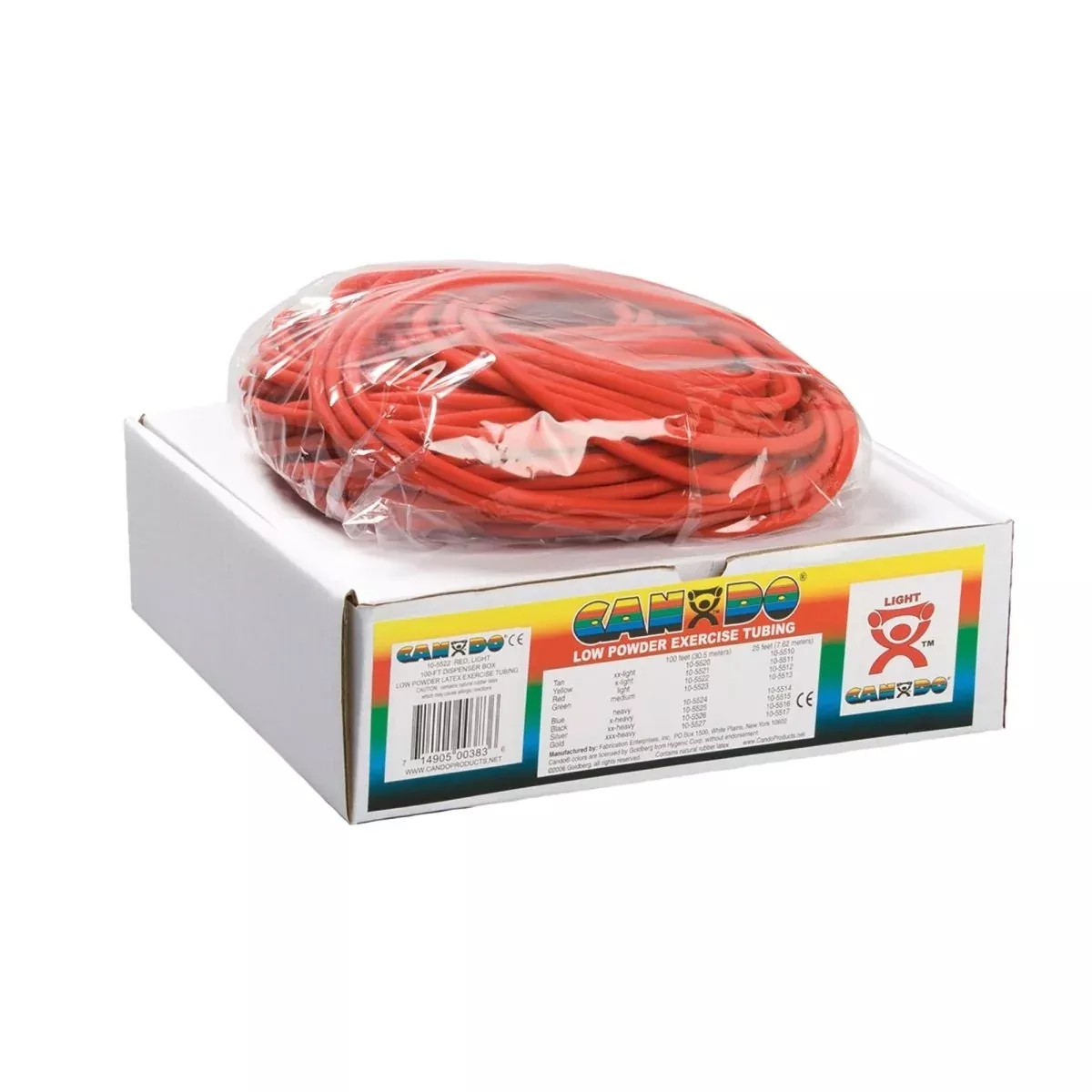 CanDo Low Powder Exercise Resistance Tubing