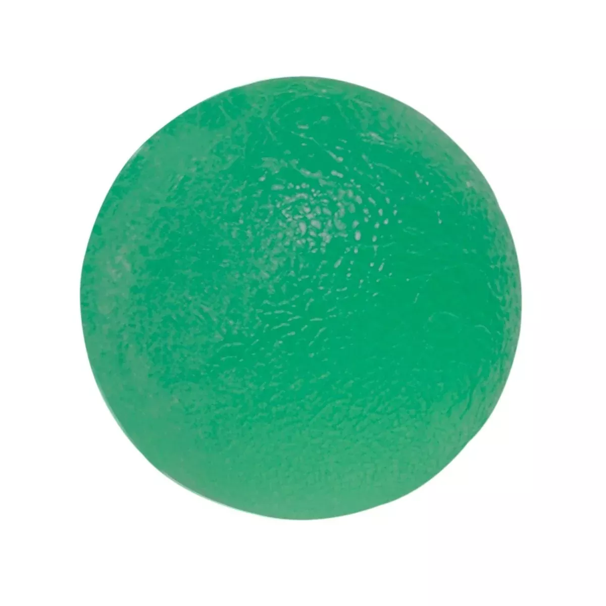 CanDo Standard Circular Gel Squeeze Ball, Green, Medium