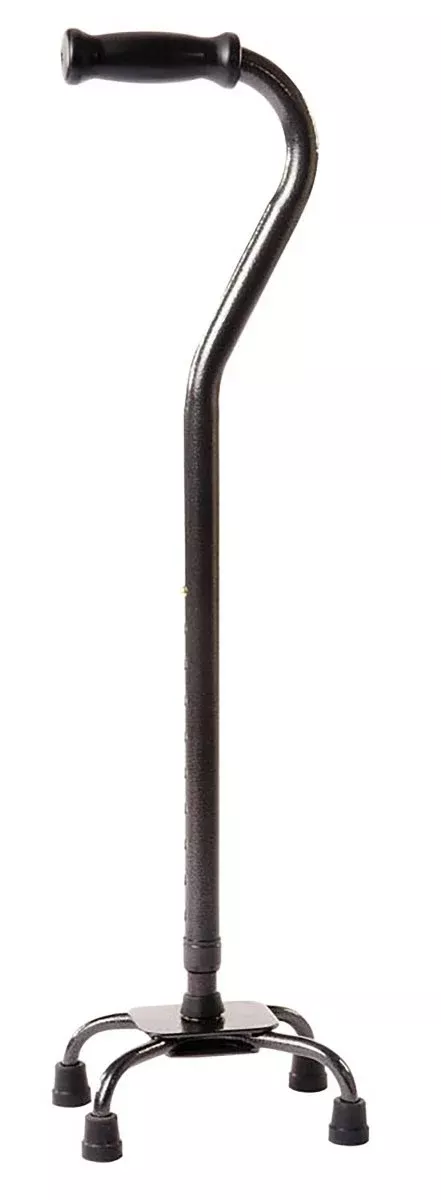 Carex Heavy Duty Small Base Xtra Quad Cane, Black