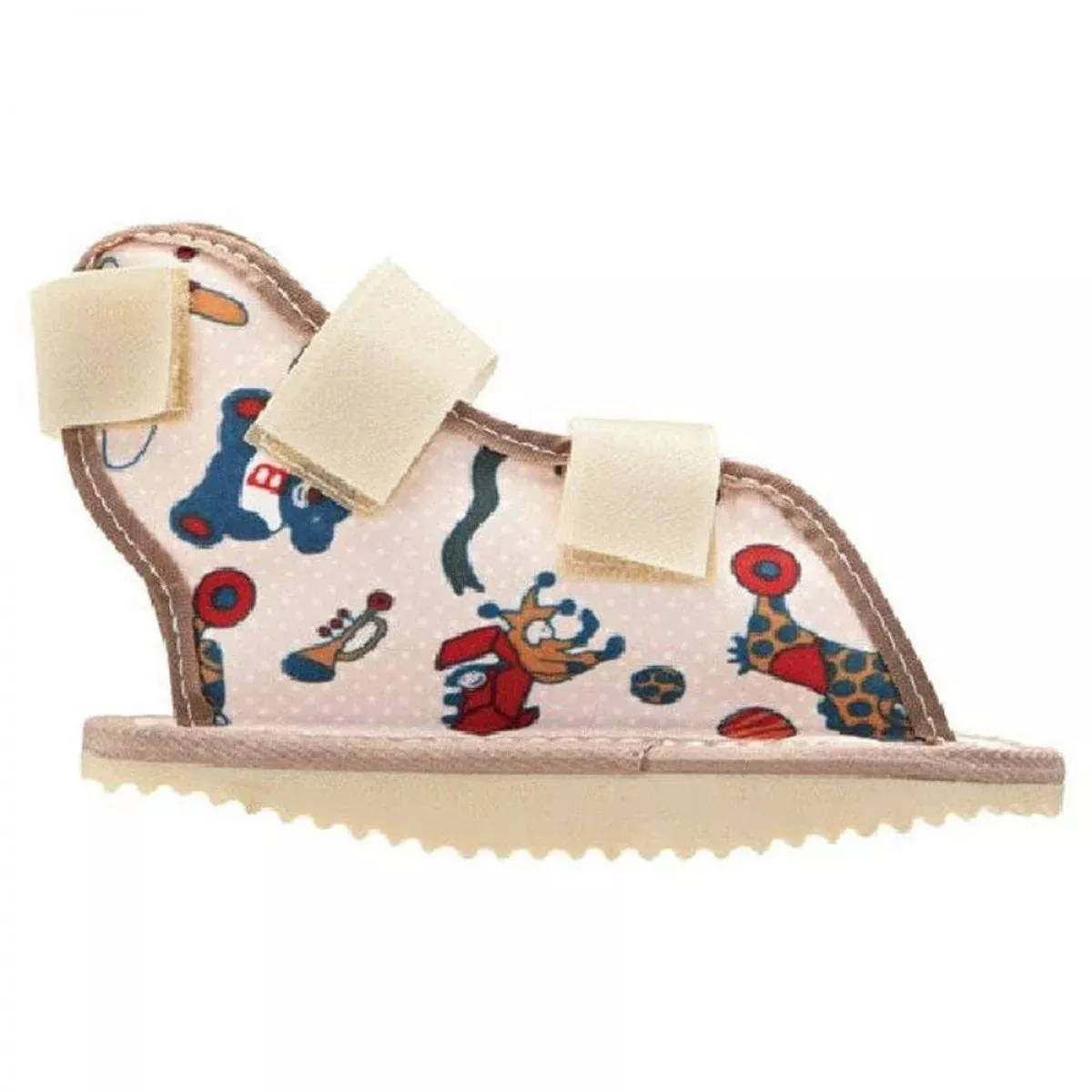 Cast Shoe Cartoon Design White Canvas 7 1/4" X 3 5/8" - 1 Each