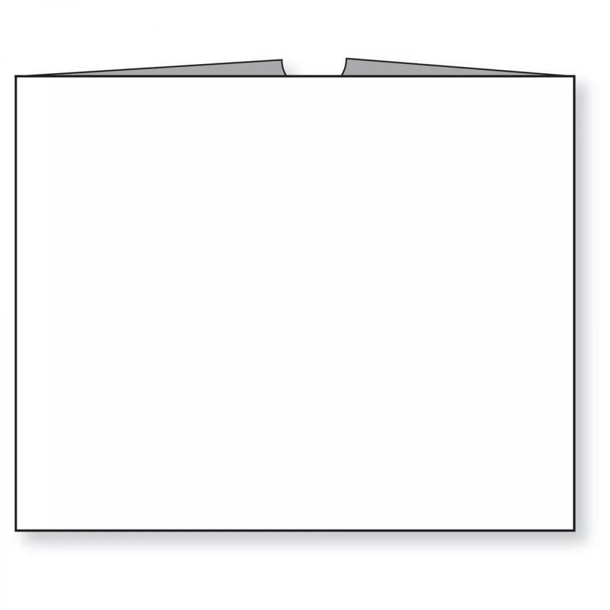 Category Insert Jacket Open Top Plain White 28# Kraft 10-1/2"X12-1/2" - 250 Per Case
