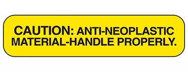 Caution Anti-Neoplastic Material Labels H-2136-14384