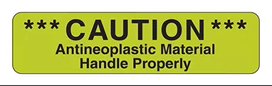 Caution Antineoplastic Material Labels H-2377-14343