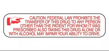 Caution Federal Prohibits Labels H-2199-14386