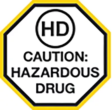 Caution Hazardous Drug Cling H-2290-17745