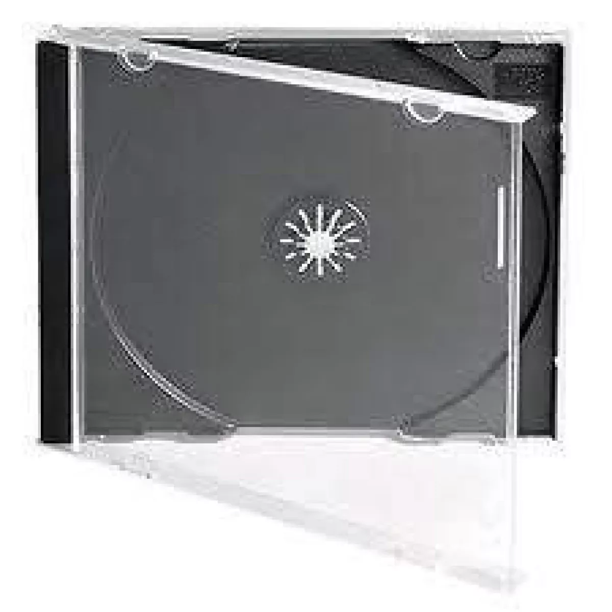 Cd/Dvd Accessory Jewel Case Plastic Clear And Black 50 Per Case