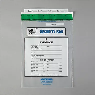 Chain Of Custody Bags, Clear, 9 x 12 H-11308-14698