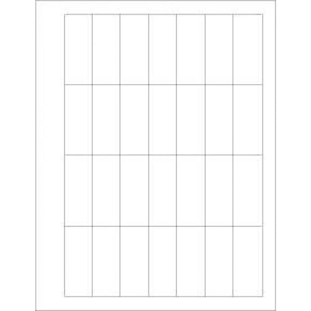 Chart Labels Laser Landscape 2 1/2X1 White - 28 Lbls Per Sheet, 4 Pks Of 250 Sheets Per Case