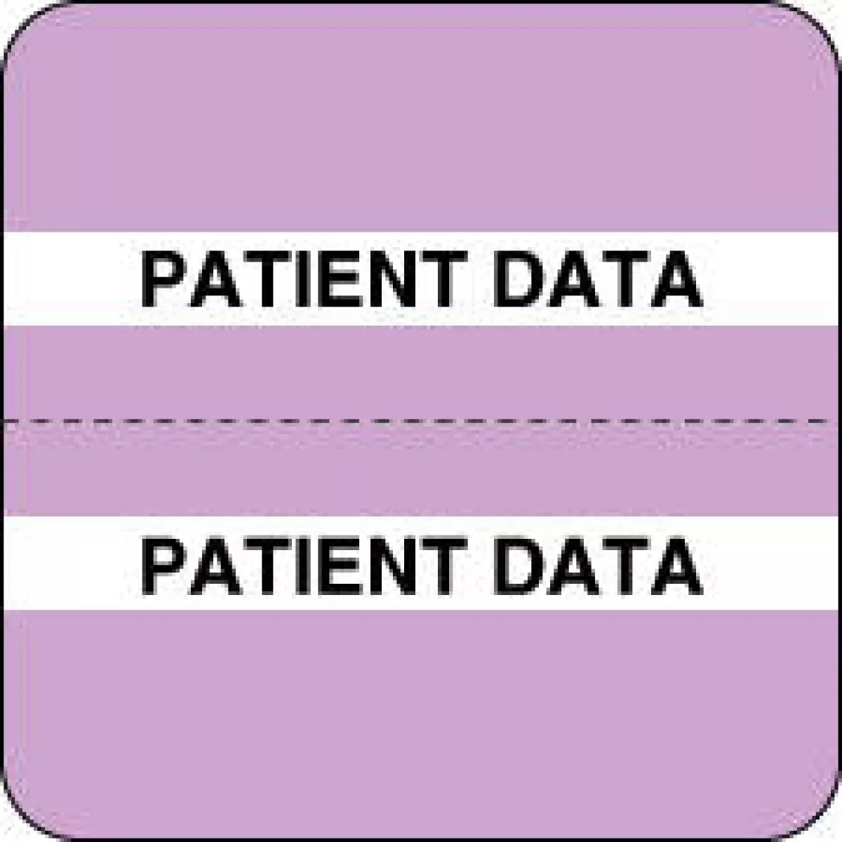 Chart Tab Paper Patient Data Patient 1 1/2" X 1 1/2" Light Purple 100 Per Roll