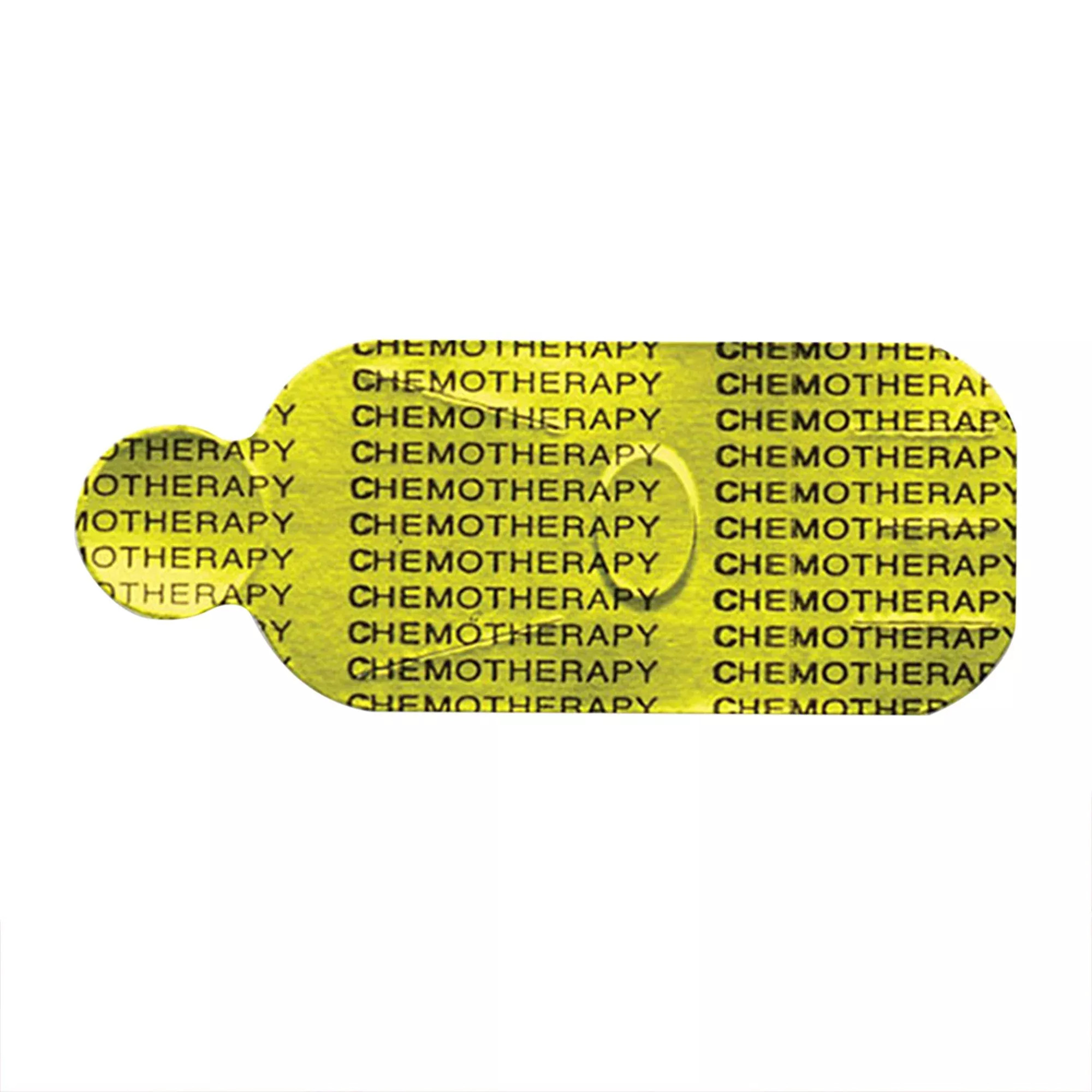 ChemoPlus™ IVA Seals, Yellow/black ink Chemotherapy