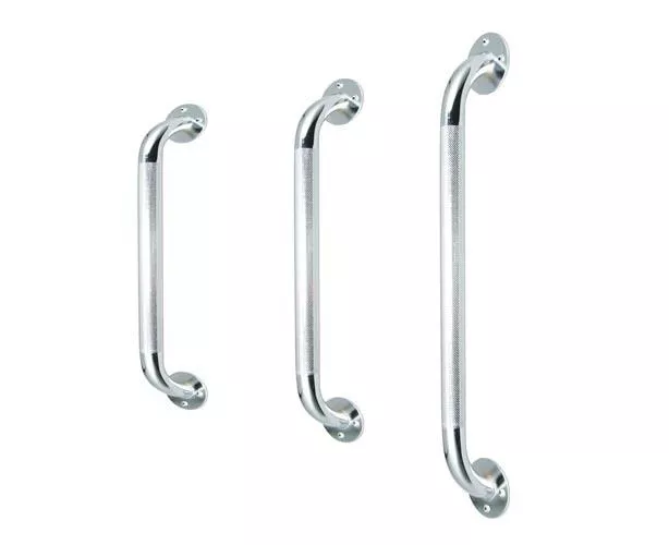 Chrome, Knurled Grab Bar