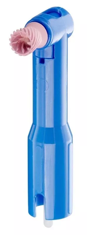Classic Elite Flex Disposable Prophy Angle with Soft Pink Cup with Spiral
