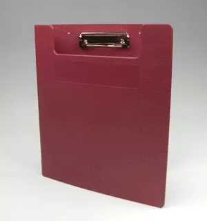 Clipboard Privacy|75 Page Capacity Burgundy Poly 1 Per Each