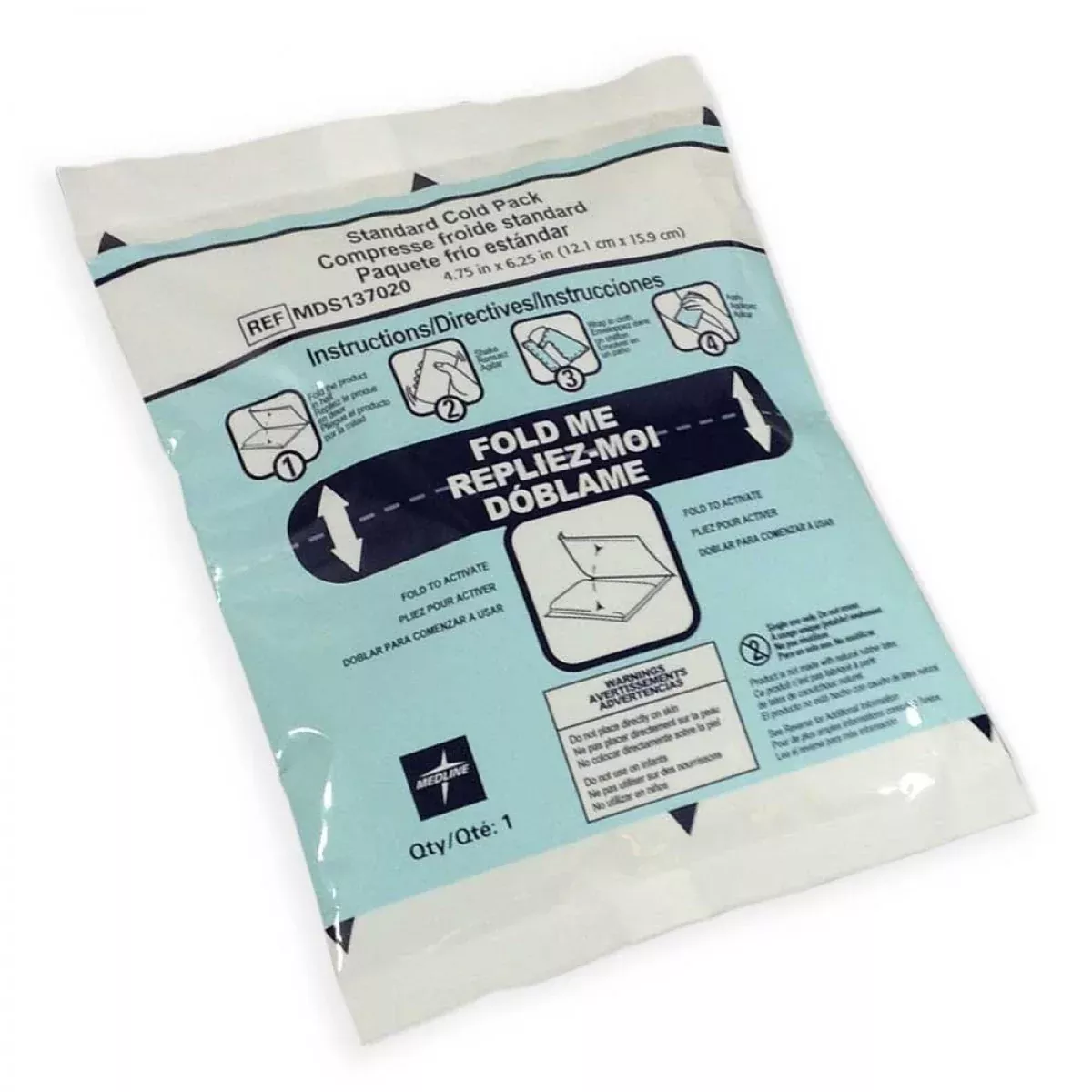 Cold Pack Disposable. Instant, Snap & Shake 5" X 6" 50 Per Case