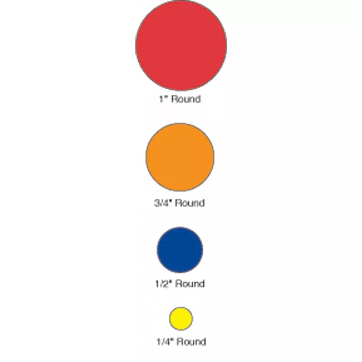 Color Code Label Circle X 1" Circle Yellow Paper Permanent 1000 Per Roll