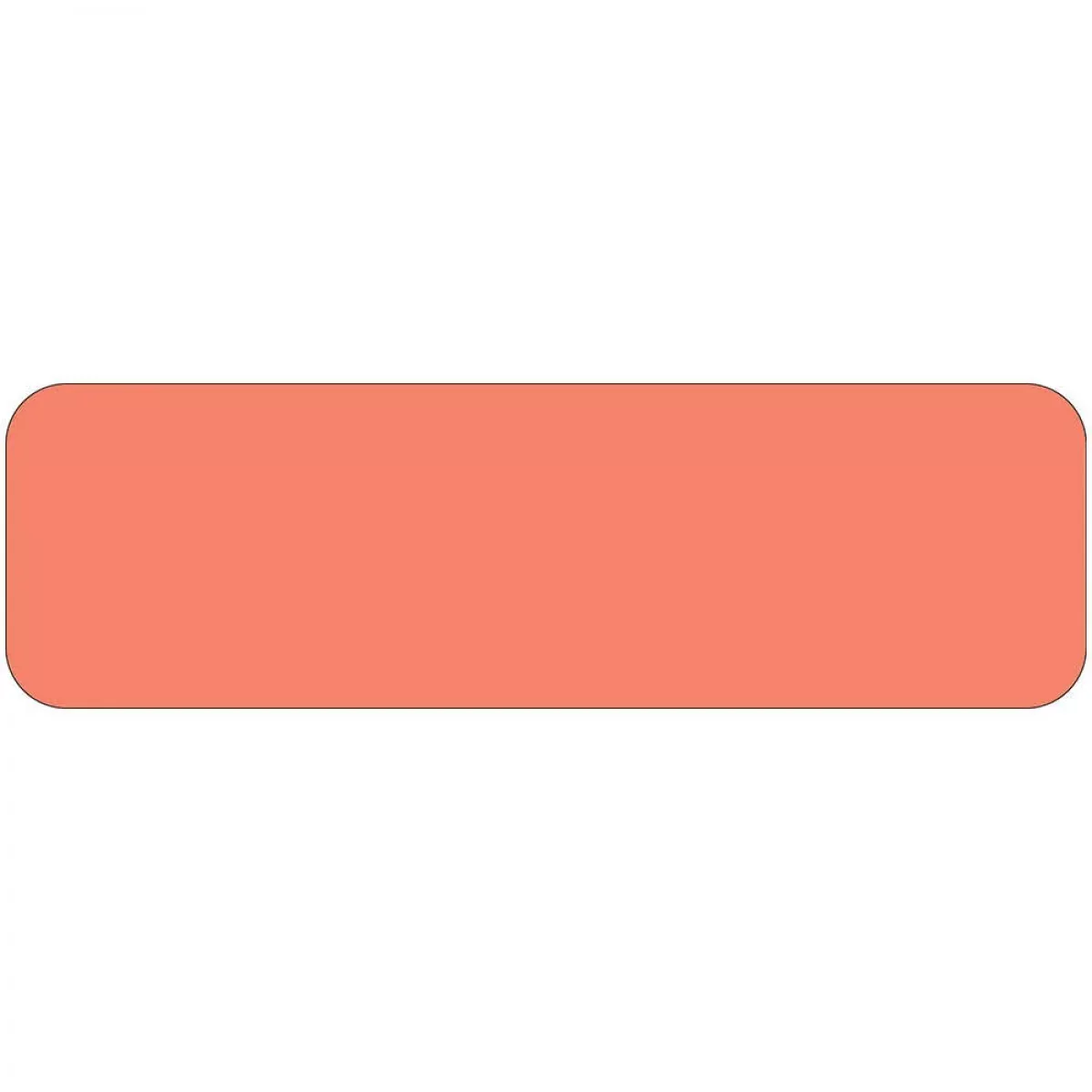 Color Code Label Rectangle 1 1/4" X 3/8" Rose Paper Permanent - 1000 Per Roll