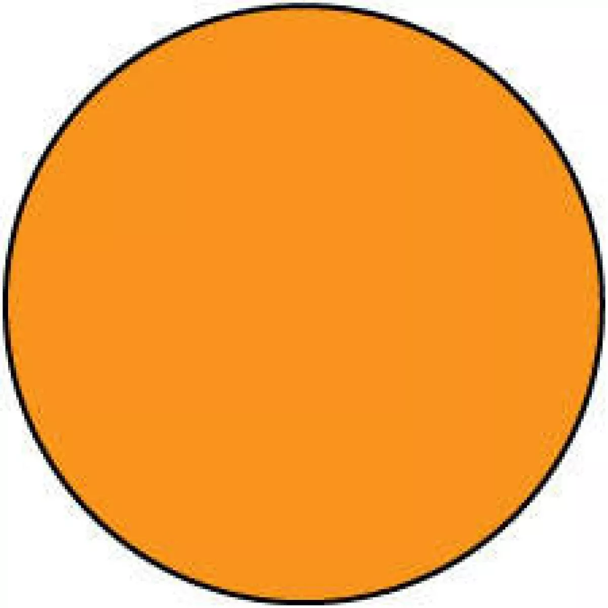 Conf-Id-Ent Alert Bands Colored Dots Paper Labels Orange - 1000 Per Qty Based Roll