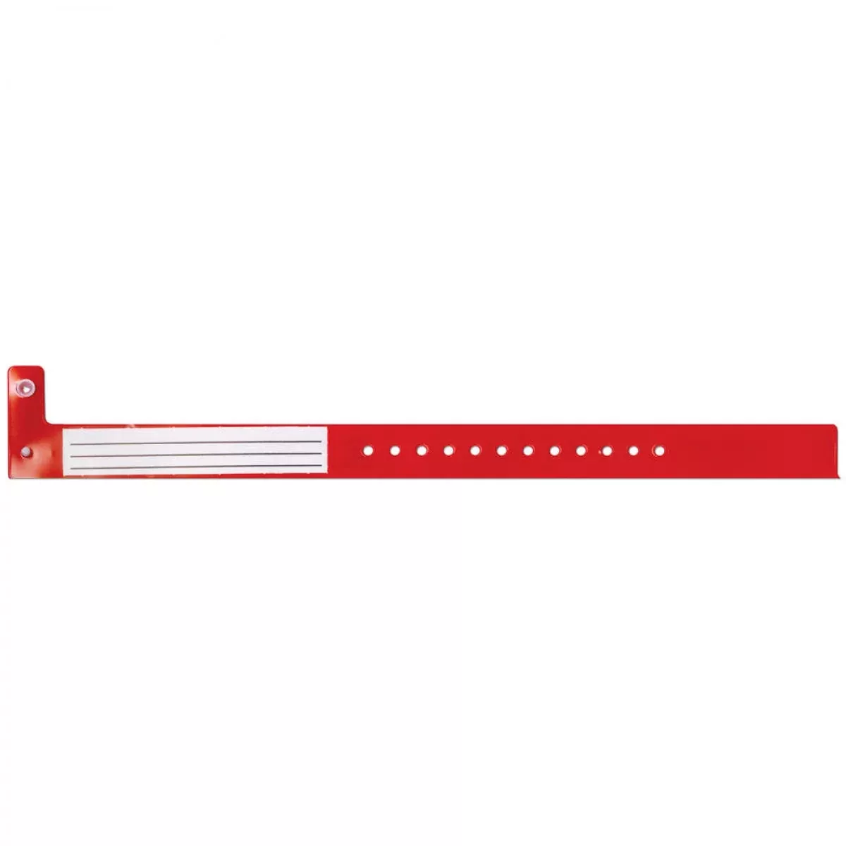 Conf-Id-Ent Insert Wristband Vinyl Narrow, Secure Seal Closure X Red - 250 Per Case