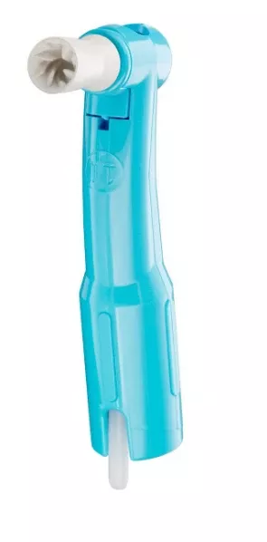 Contra Turbo Plus Disposable Prophy Angle with Firm White Turbo Plus Cup, Box