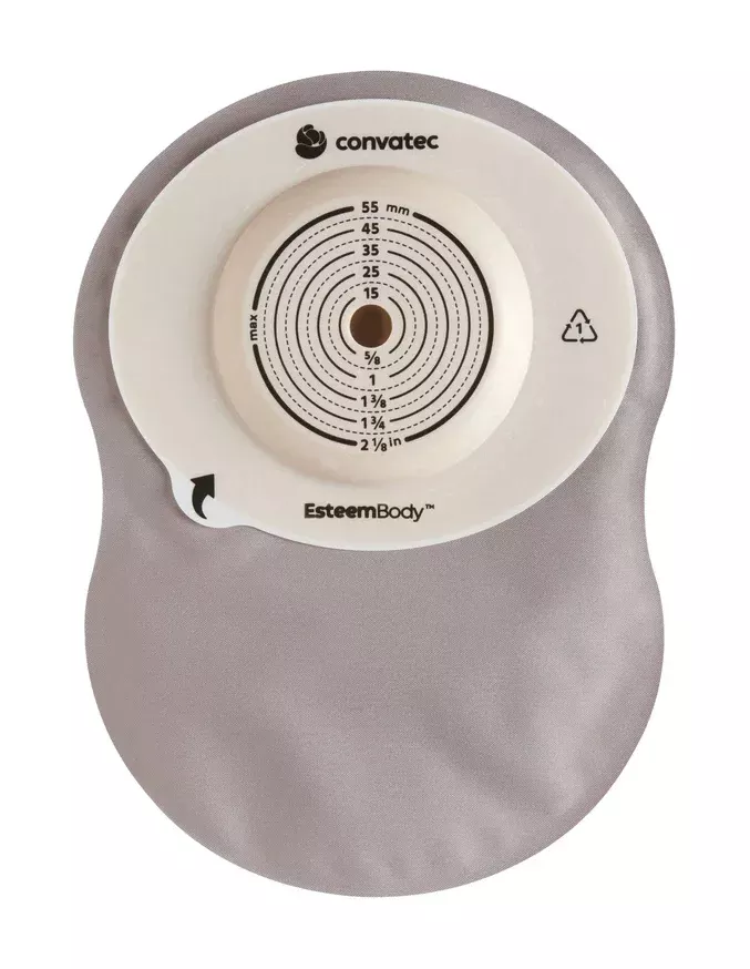 ConvaTec Esteem Body Soft Convex One-Piece Closed-End Pouch - With Window