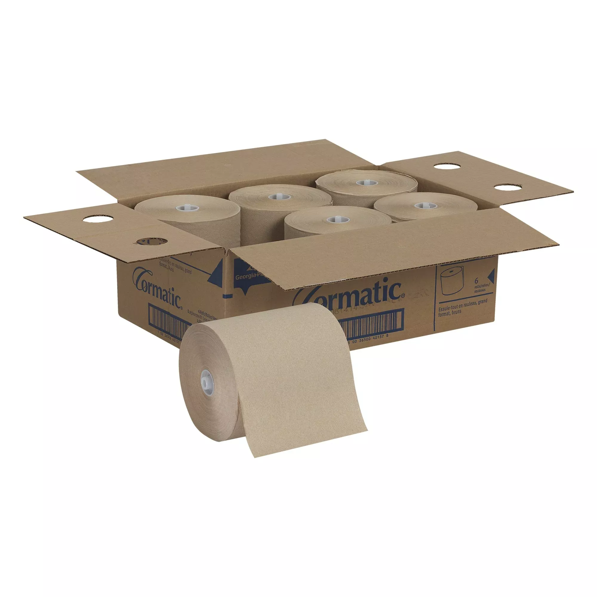 Cormatic Brown Paper Towel, 8¼ Inch x 700 Foot Roll