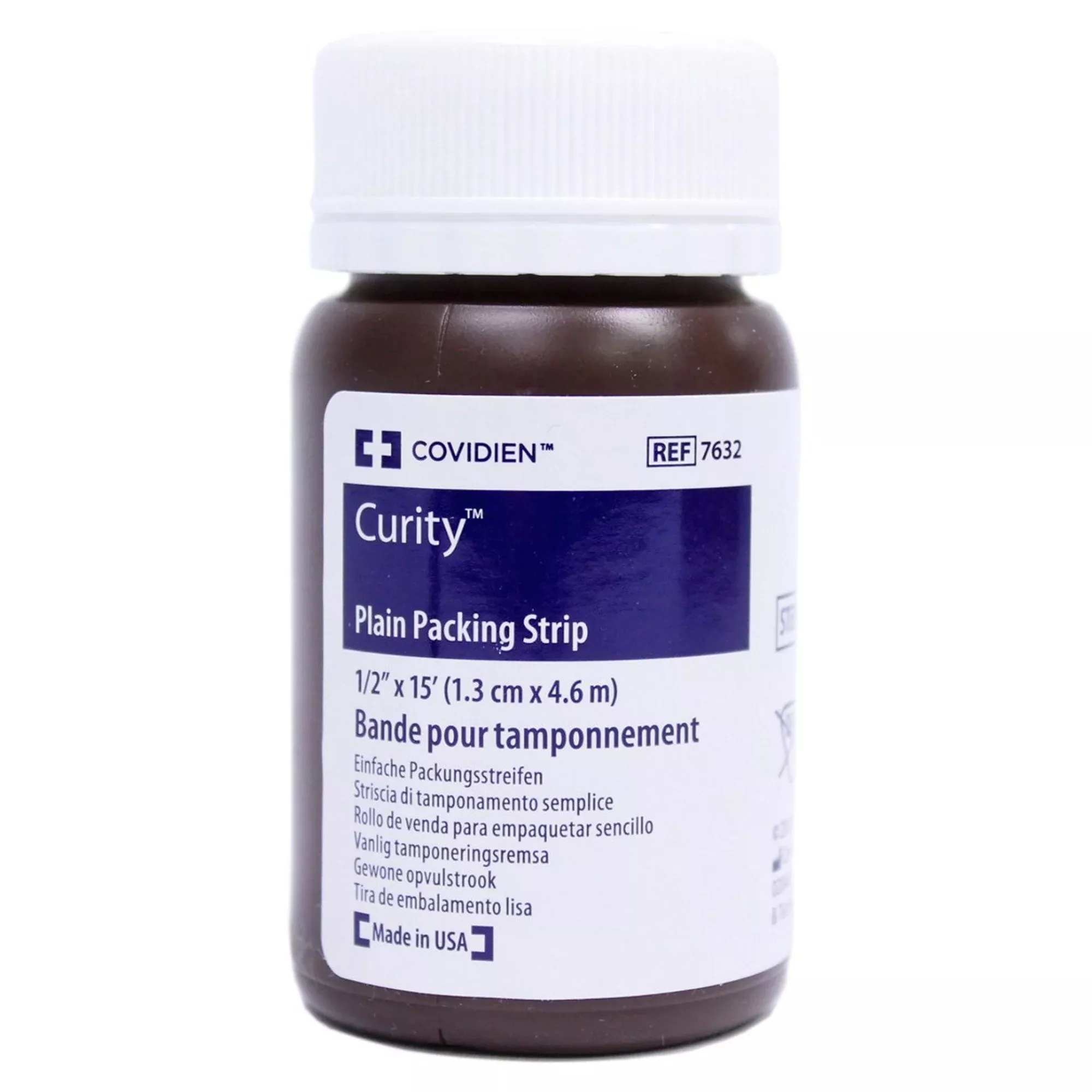 Curity Nonimpregnated Wound Packing Strip, ½ Inch x 5 Yard