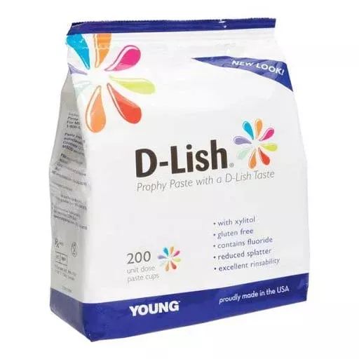 D-Lish Coarse Happy Hour Prophy Paste 200/Bx. With 1.23% Fluoride and Xylitol