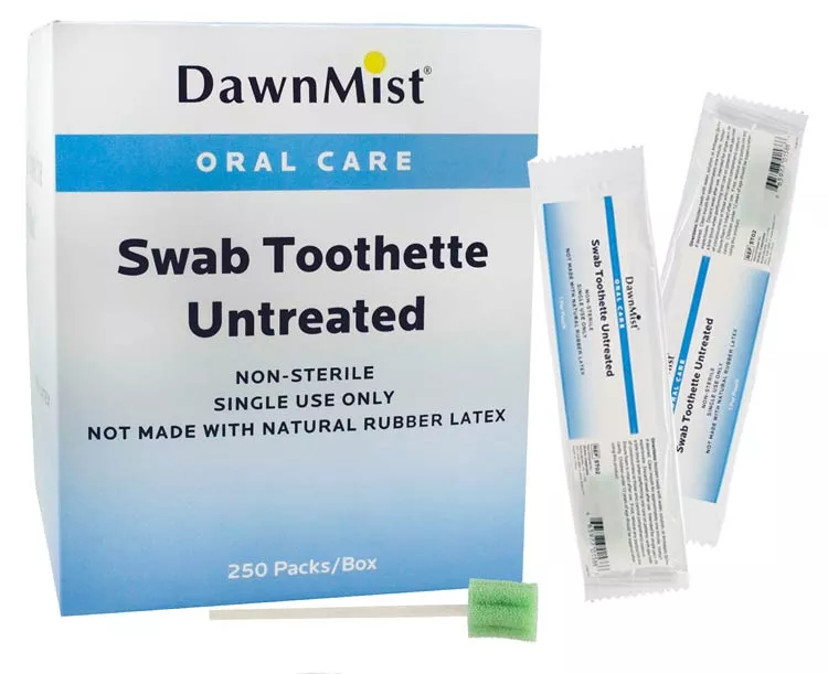 DawnMist Toothettes Oral Swabsticks, Untreated