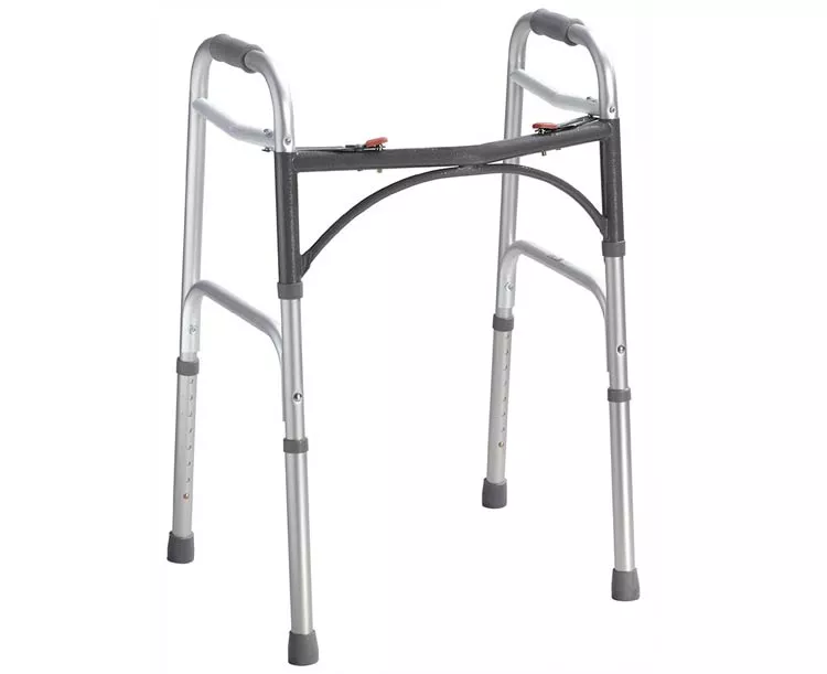 Deluxe Folding Walker, Two Button