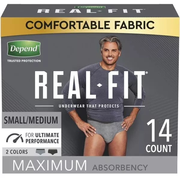 Depend Real Fit Maximum Absorbent Underwear for Men