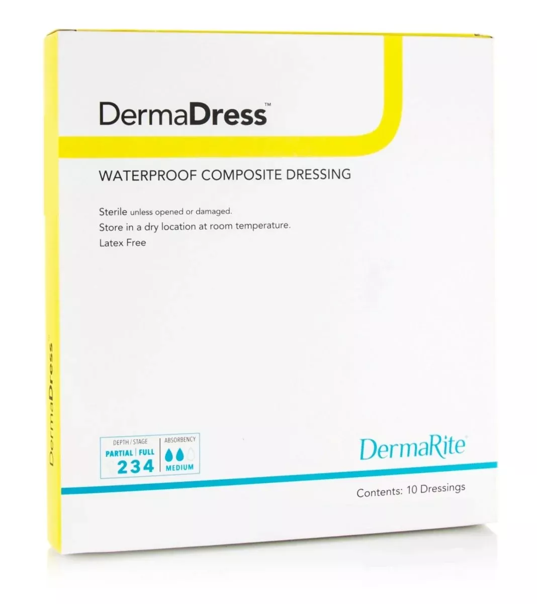 DermaDress Composite Dressing, 4 x 10 Inch
