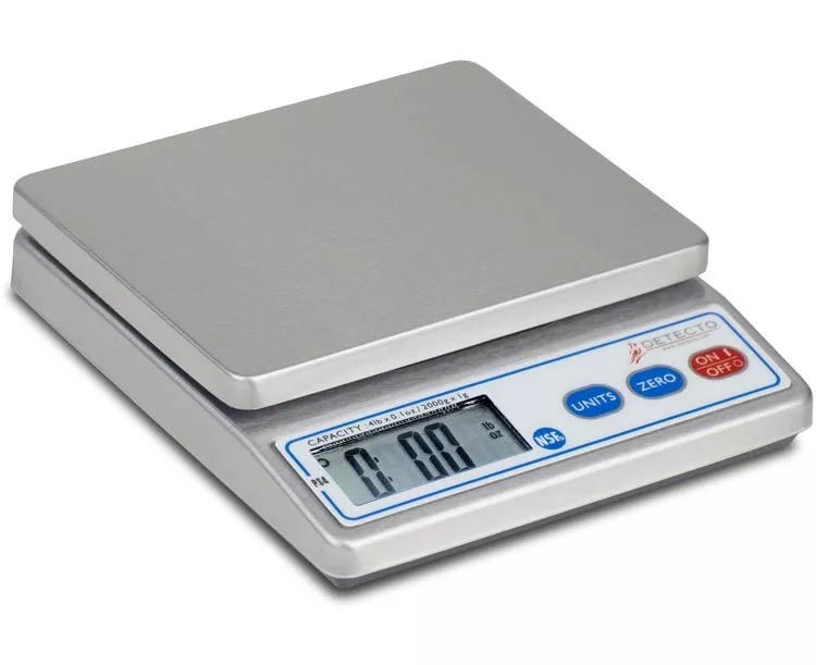 Detecto Electronic Food Portion Scale, 4 lb Capacity