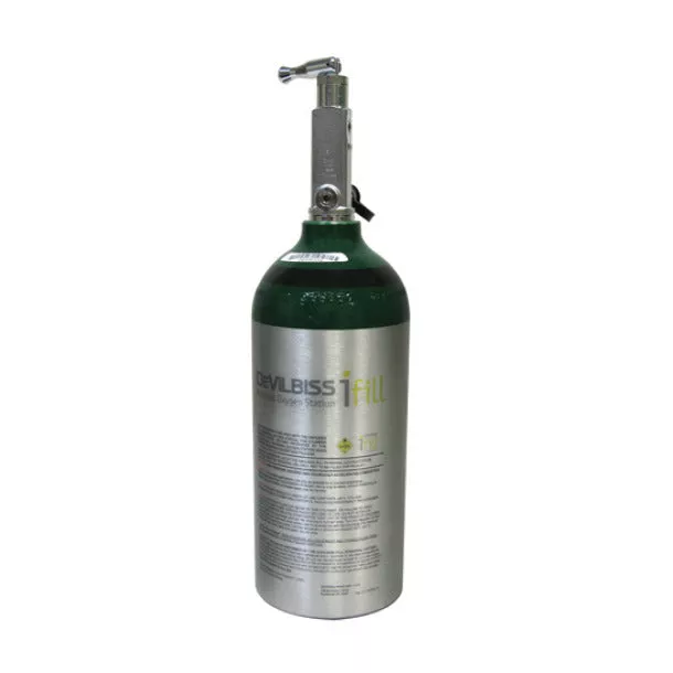 DeVilbiss iFill Oxygen Cylinder, 1/EA
