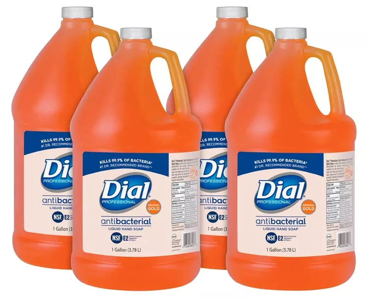 Dial Antimicrobial Liquid Hand Soap, Gallon Size with Pump