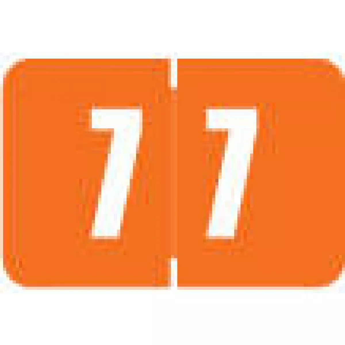 Digicolor Compatible Dcnm Color Code Label Numeric "7 7" 1 1/2X1 Orange Permanent 250 Per Roll