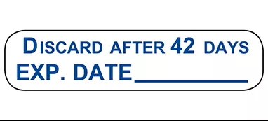 Discard After 42 Days Labels H-2829-17896