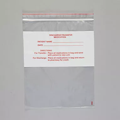 Discharge/Transfer Bags, 8 x 10 H-9505-13449