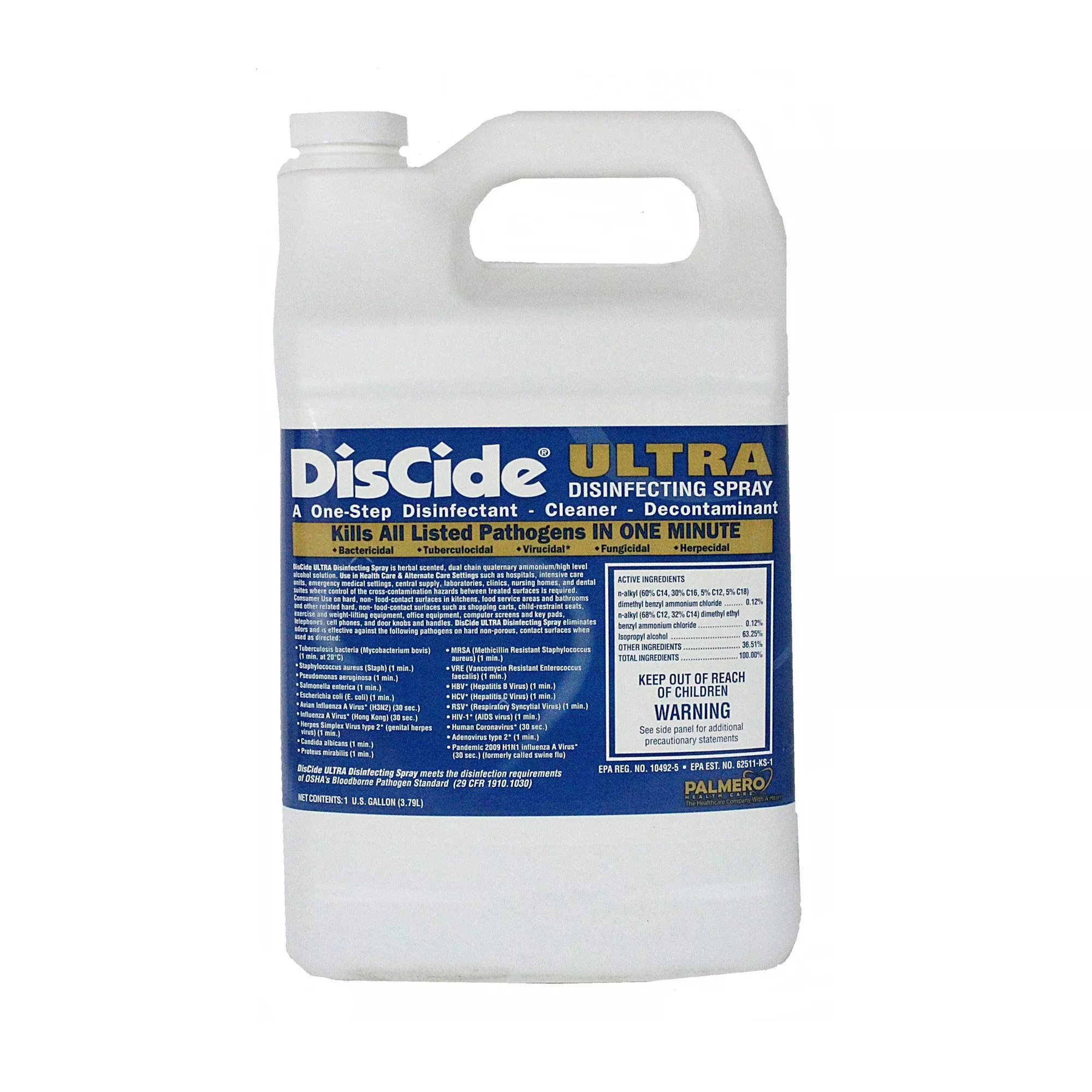 DisCide Ultra Quaternary Based Surface Disinfectant Cleaner