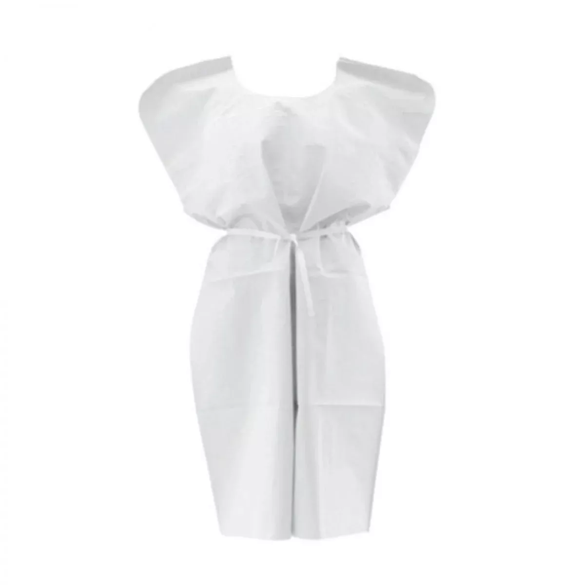 Disposable Exam Gown White Tissue/Poly 30"X42" - 50 Per Case
