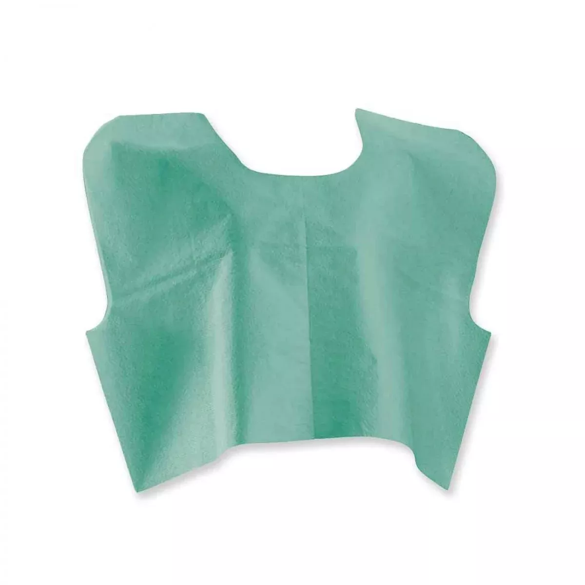 Disposable Mammography Cape Front Or Back Opening Teal Tissue/Poly/Tissue 30"X21" - 100 Per Case