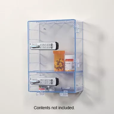 Double Door Locking Wall Cabinet, KEDL, Clear H-20456-16427
