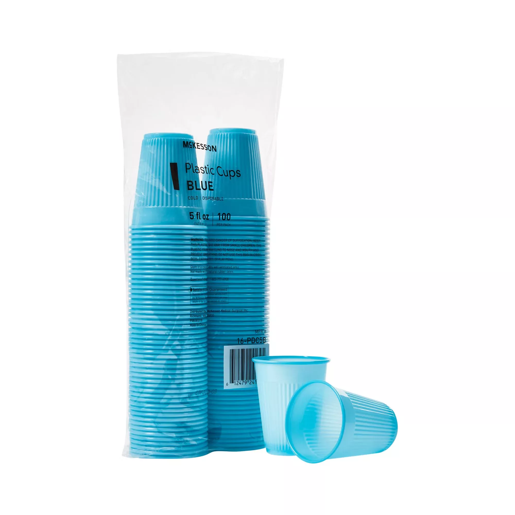 Drinking Cup McKesson 5 oz. Polypropylene Blue Disposable #16-PDC5B