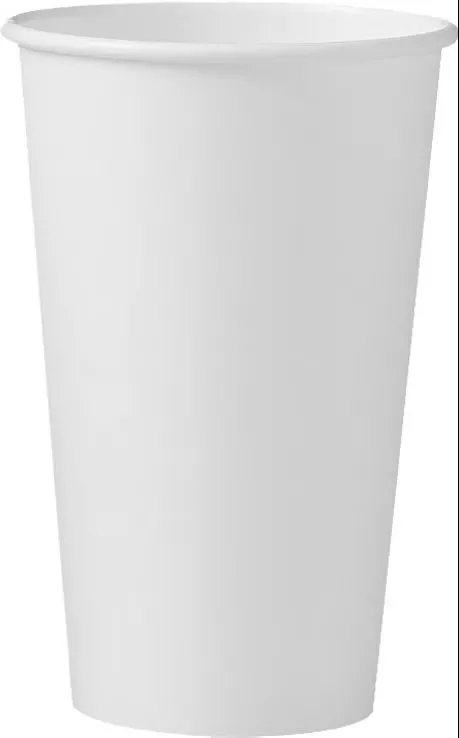 Drinking Cup Solo 16 oz. Paper White Disposable #316W-2050