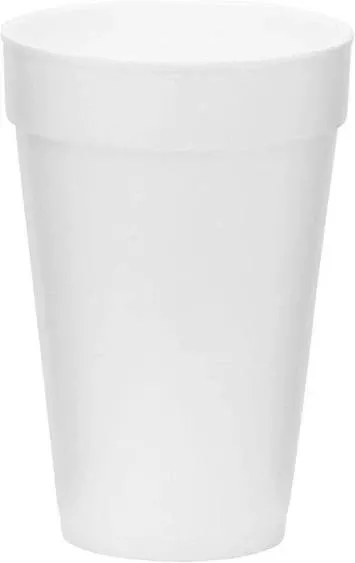 Drinking Cup WinCup 16 oz. Styrofoam White Disposable #221973