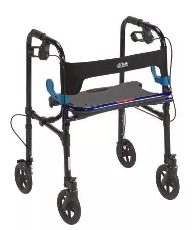 drive Clever-Lite 4 Wheel Rollator, Blue