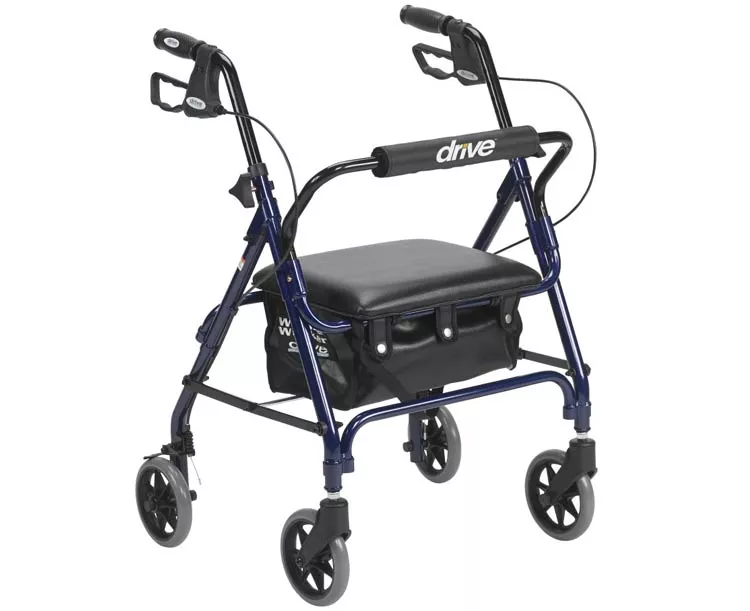 Drive Medical Aluminum Junior Rollator with 6" Casters