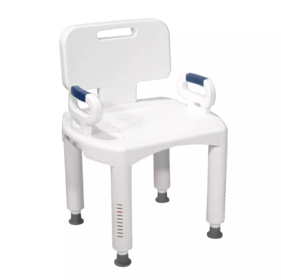 Drive Medical Premium Series Shower Chair with Back and Arms - RTL12505